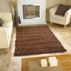 Модная новинка – оригинальные интерьерные коврики из кожи и хлопка!